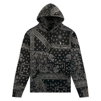 Bandana Print Fleece Hoodie