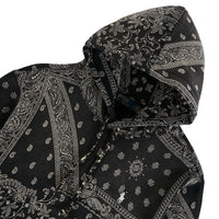 Bandana Print Fleece Hoodie