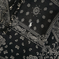 Bandana Print Fleece Hoodie