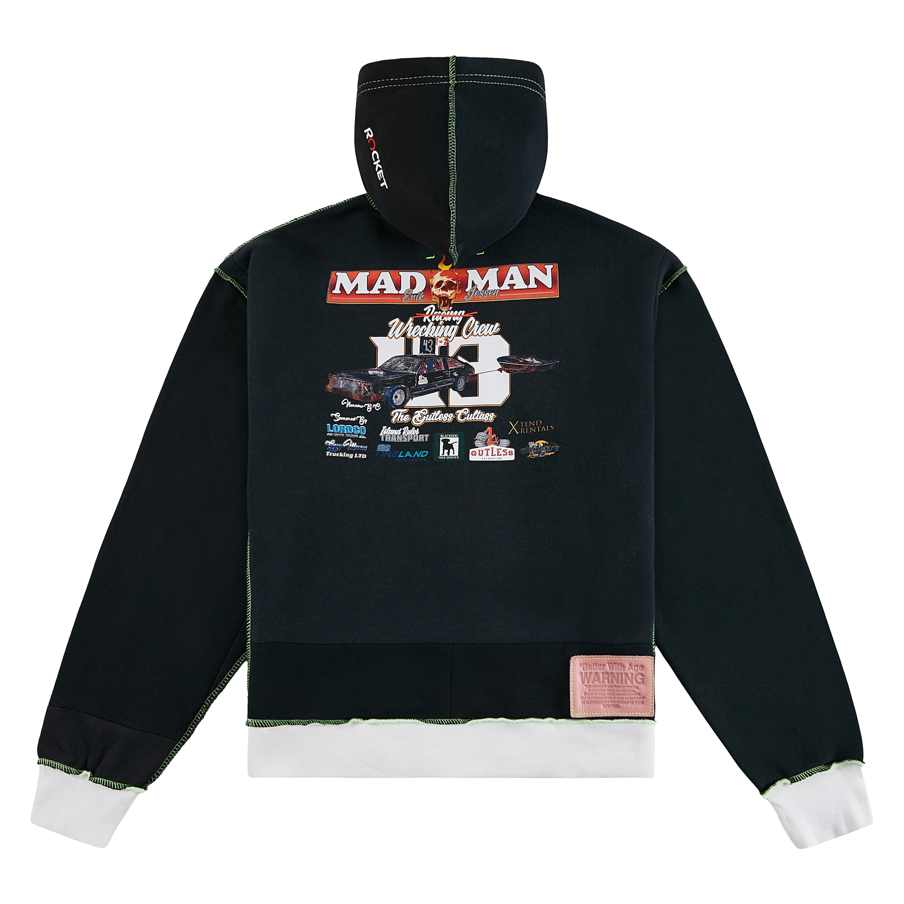 Halifax Reconstructed Full-Zip Hoodie | Mad Man XL – Capsule NYC