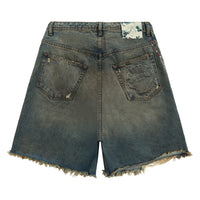 Victorian Chain Denim Short | Indigo