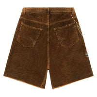 Patchwork Cord Short | Brown