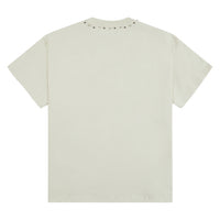 Star Head Studded Tee | Vintage White/Moss Green