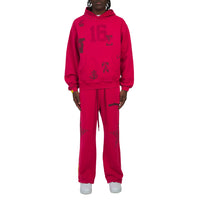 Star Studded Sweatpant | Vintage Red