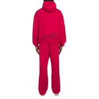 History Studded Hoodie | Vintage Red