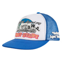 Lace Vintage Hat | Royal/White