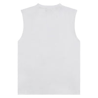 Monk Sleeveless Tee | White