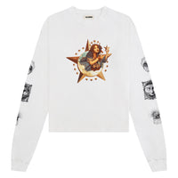Star Girl L/S Tee | White