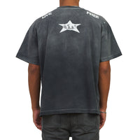 Distressed Star Tee | Vintage Black