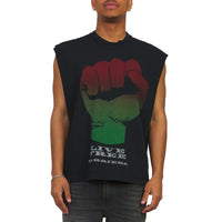 Fist Sleeveless Tee | Black