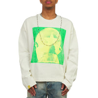Studded Star Head L/S Tee | Ivory/Lemon