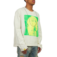 Studded Star Head L/S Tee | Ivory/Lemon