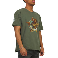 Star Girl Tee | Aged Green