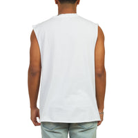 Monk Sleeveless Tee | White
