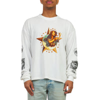 Star Girl L/S Tee | White