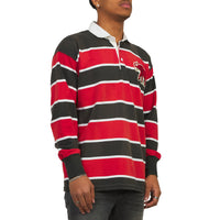 Striped Jersey Rugby | Faded Black Canvas Multi