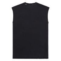 Sequin Script Sleeveless Tee