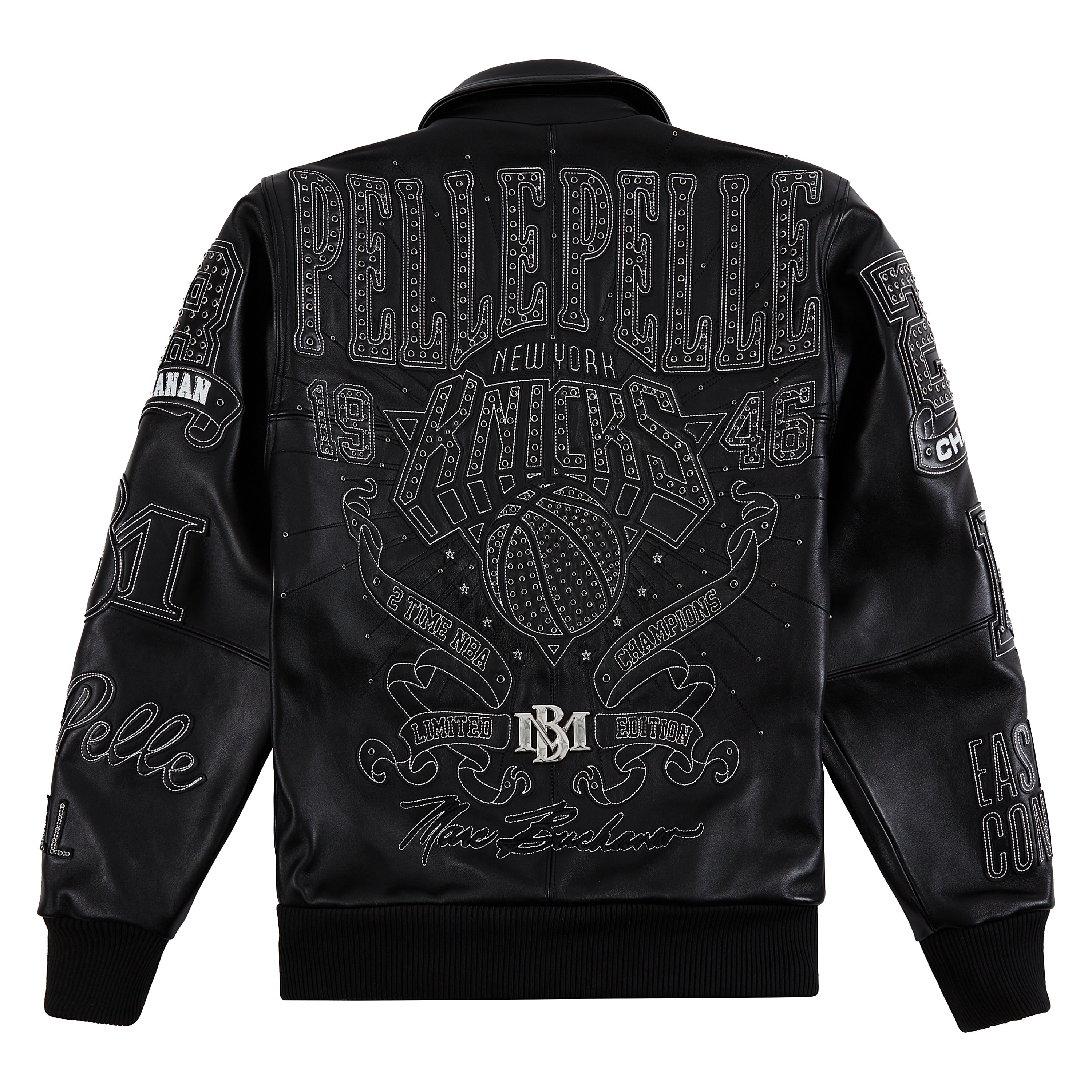 Pelle Pelle NY Knicks For The City Jacket | Black – Capsule NYC