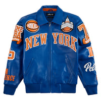 NY Knicks For The City Jacket | Royal/Orange/White