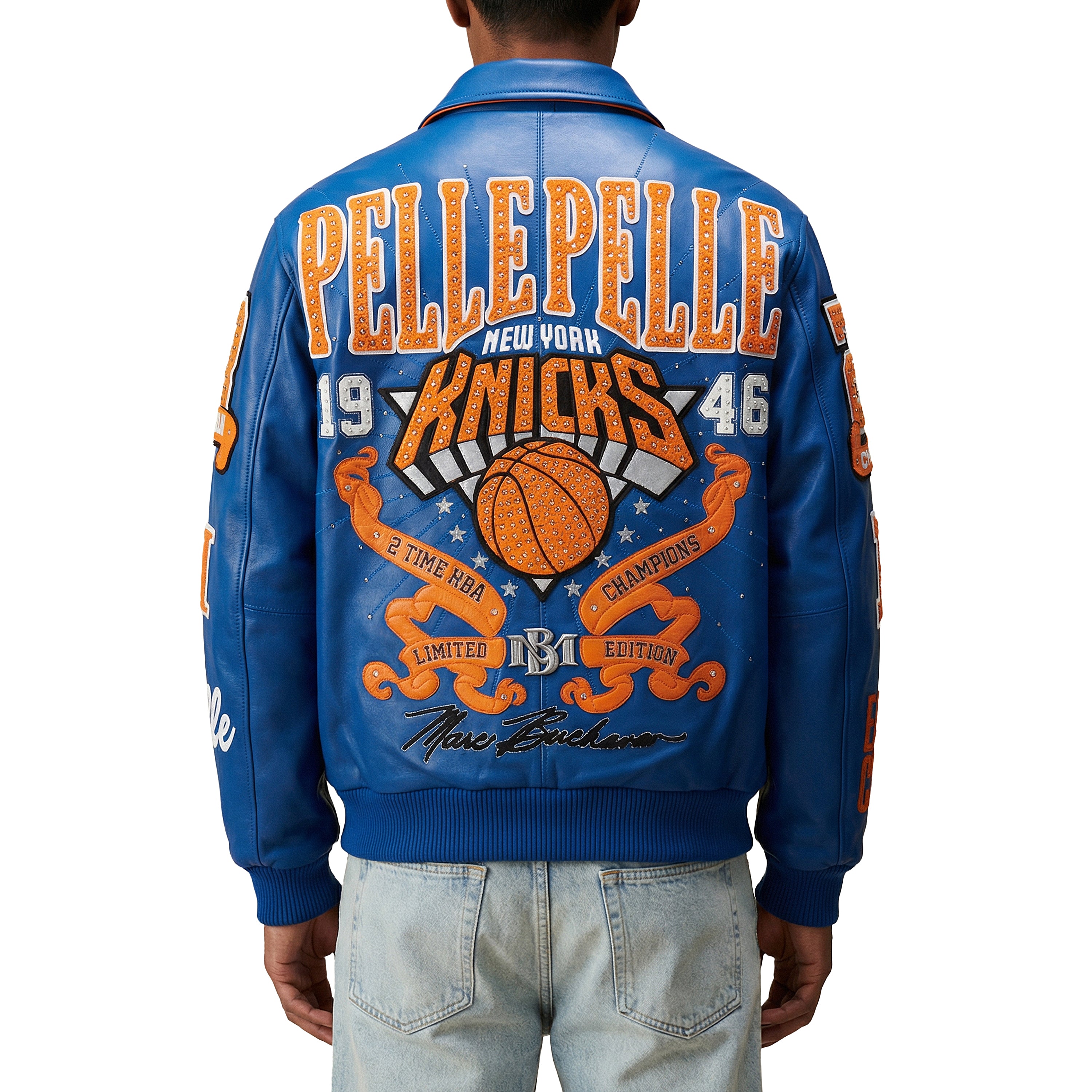 NY Knicks For The City Jacket | Royal/Orange/White – Capsule NYC