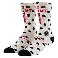 Dot Sock | White