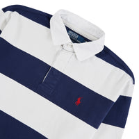 Iconic Rugby Shirt | Dark Cobalt/White