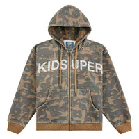 Face Camo Hoodie | Green