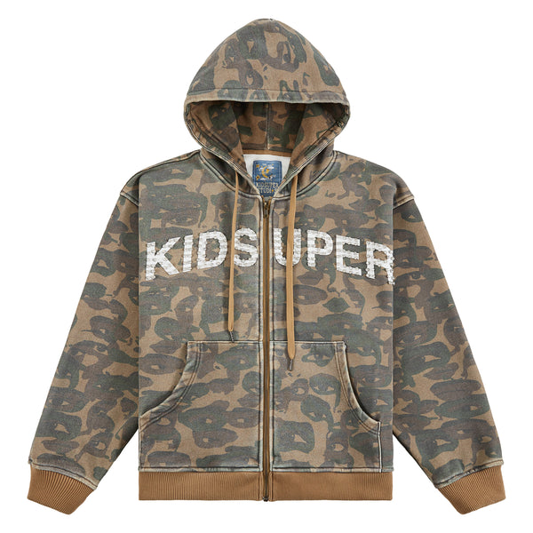 Face Camo Hoodie | Green – Capsule NYC