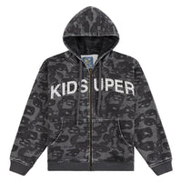 Face Camo Hoodie | Black