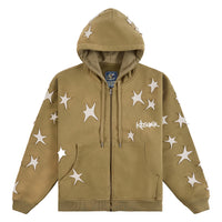 Patchwork Washed Hoodie | Green