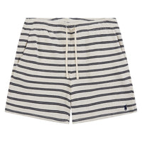 Pointelle Ribbed Short | Pale Cream/Newport Navy