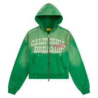 California Dreaming Full Zip Hoodie | Green