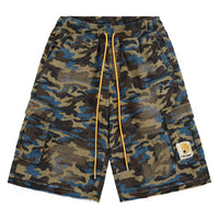 Camo Cargo Short | Blue