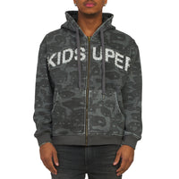 Face Camo Hoodie | Black