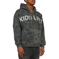 Face Camo Hoodie | Black
