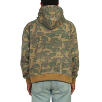 Face Camo Hoodie | Green