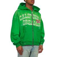 California Dreaming Full Zip Hoodie | Green