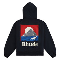 Moonlight Regatta Hoodie | Vintage Black/Red/Blue