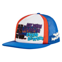 Very Good Vintage Hat | Blue/White/Orange