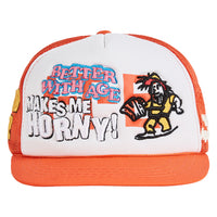 Nowhere Vintage Hat | Orange/White