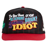 Idiotic Vintage Hat | Black Pintstripe