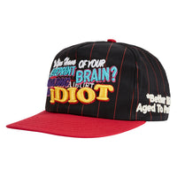 Idiotic Vintage Hat | Black Pintstripe