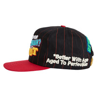 Idiotic Vintage Hat | Black Pintstripe