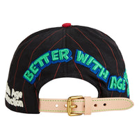 Idiotic Vintage Hat | Black Pintstripe