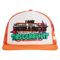 Dumb Vintage Hat | Orange/White