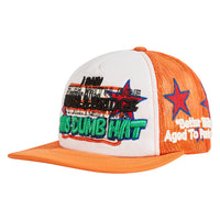 Dumb Vintage Hat | Orange/White