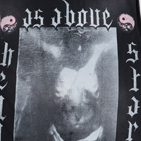 As Above So Below Sleeveless Tee | Blk