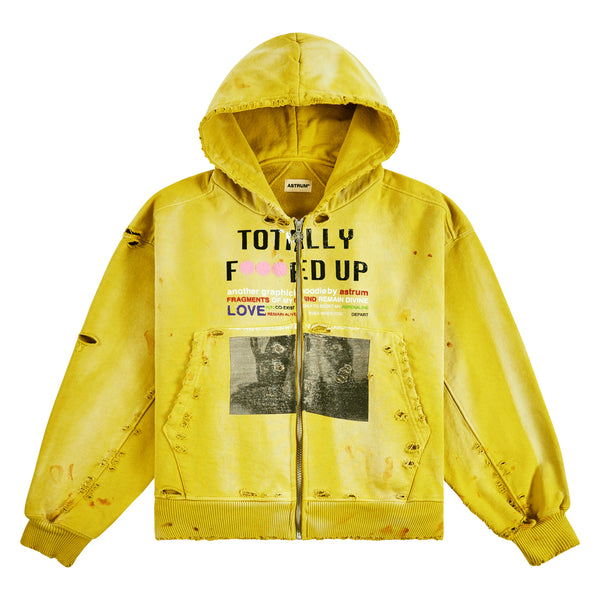 TFU Zip Hoodie | Yellow – Capsule NYC
