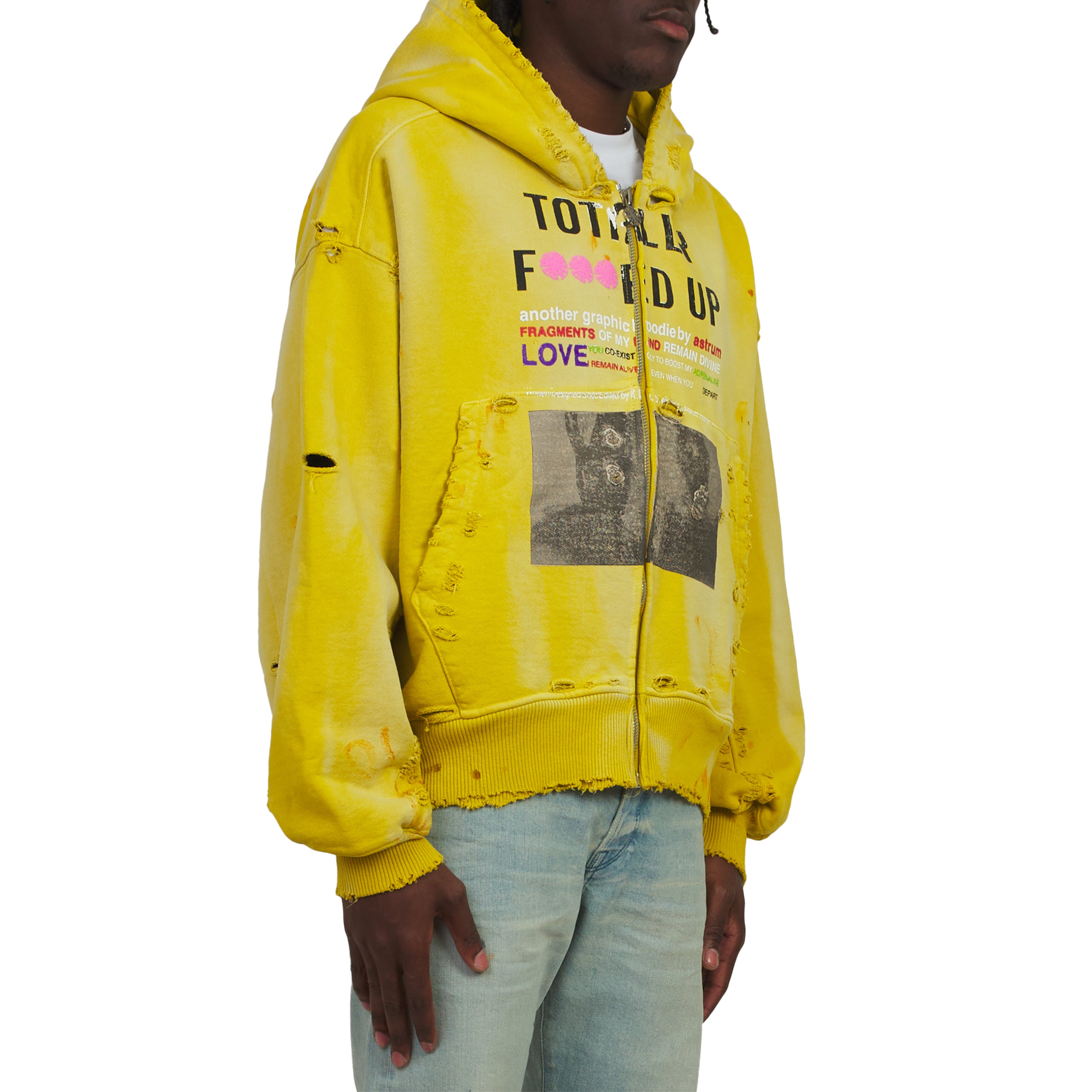 TFU Zip Hoodie | Yellow – Capsule NYC