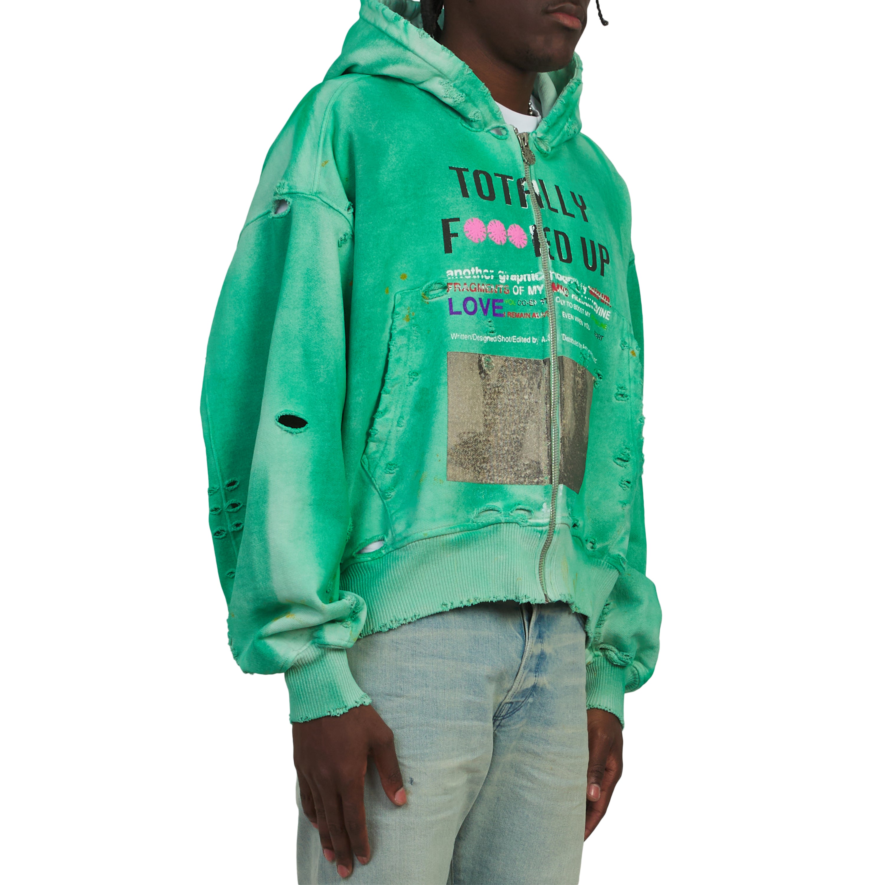 TFU Zip Hoodie | Green – Capsule NYC